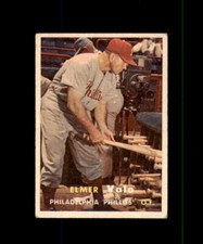 1957 TOPPS ORIGINAL BASEBALL CARD PHILADELPHIA PHILLIES  #54 ELMER VALO O.F.
