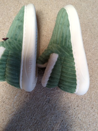 Womens Slipper Booties Soft Plush Slippers Boutique 7.5US , 40-41 EURO Green  - Picture 7 of 7