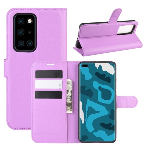 Para Huawei P40/P40 Pro Cartera Abatible Ranura Estuche/Cubierta/Soporte para Tarjetas Soporte Bolsa - Imagen 31 de 34