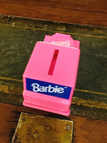 Barbie Doll Vintage Pink Jeep Small Money Box 1997 Rare - Picture 5 of 6