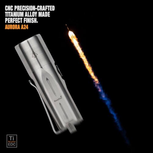 Aurora A24 Titanium 600 Lumens Nichia Compact EDC Flashlight,NW - Picture 6 of 11