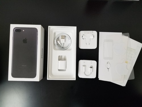 iPhone 7 7+ Plus Caja Original con Todos los Accesorios OEM Auriculares Adaptador Cargador - Imagen 7 de 7