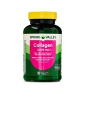 Spring Valley Collagen Type 1 & 3 Plus Vitamin C Tablets 1,000 mg 90 Count