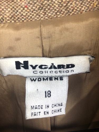 Nygard Collection Women's Brown Jacket Button Up Coat Size 18 RA1 - Picture 2 of 5