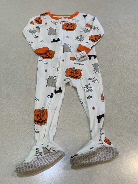 Carter's Halloween Zip Footed Pajamas Size 24 Months NWT Carter's Halloween Zip Footed Pajamas Size 24 Months NWT