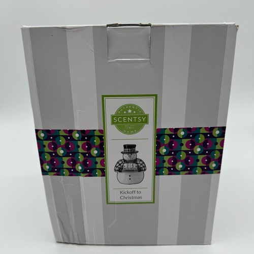 Scentsy Kickoff To Christmas Countdown Snowman Full Size Wax Warmer Berry Spruce - Picture 20 of 23