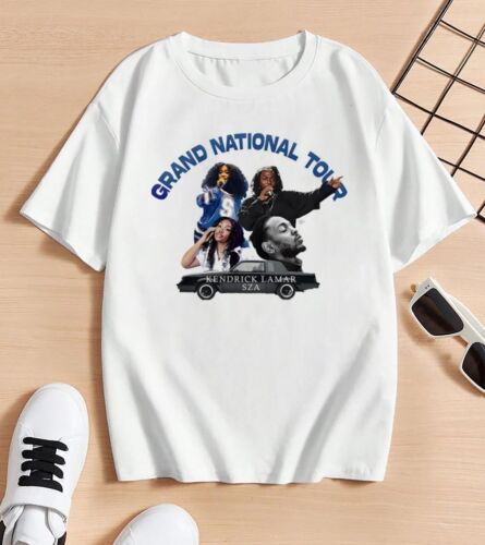 Kendrick Lamar & SZA Signatures Shirt, Kendrick Lamar Grand National Tour Shirt - Picture 2 of 5