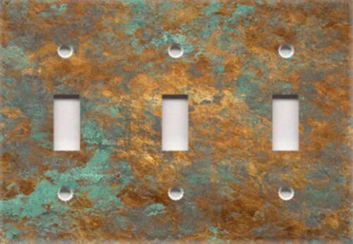 PATINA RAME INVECCHIATO 01 Immagine su Luce Interruttore Piastra Copertura Uscita ARREDAMENTO CASA RUSTICO - Foto 4 di 28
