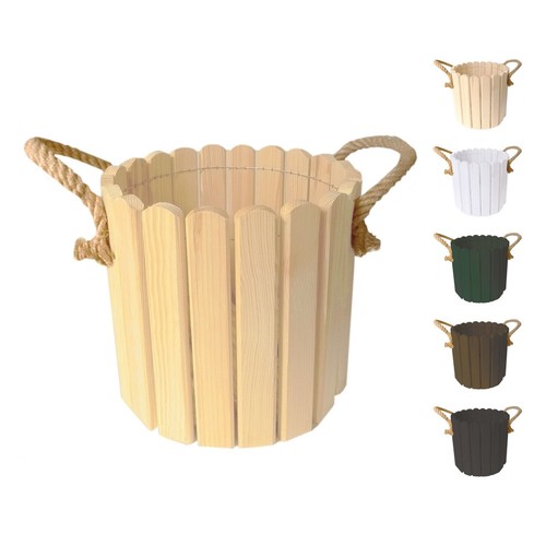 Floranica Maceta de Madera de Pino - Caja para Plantas Hierbas - Imagen 39 de 51