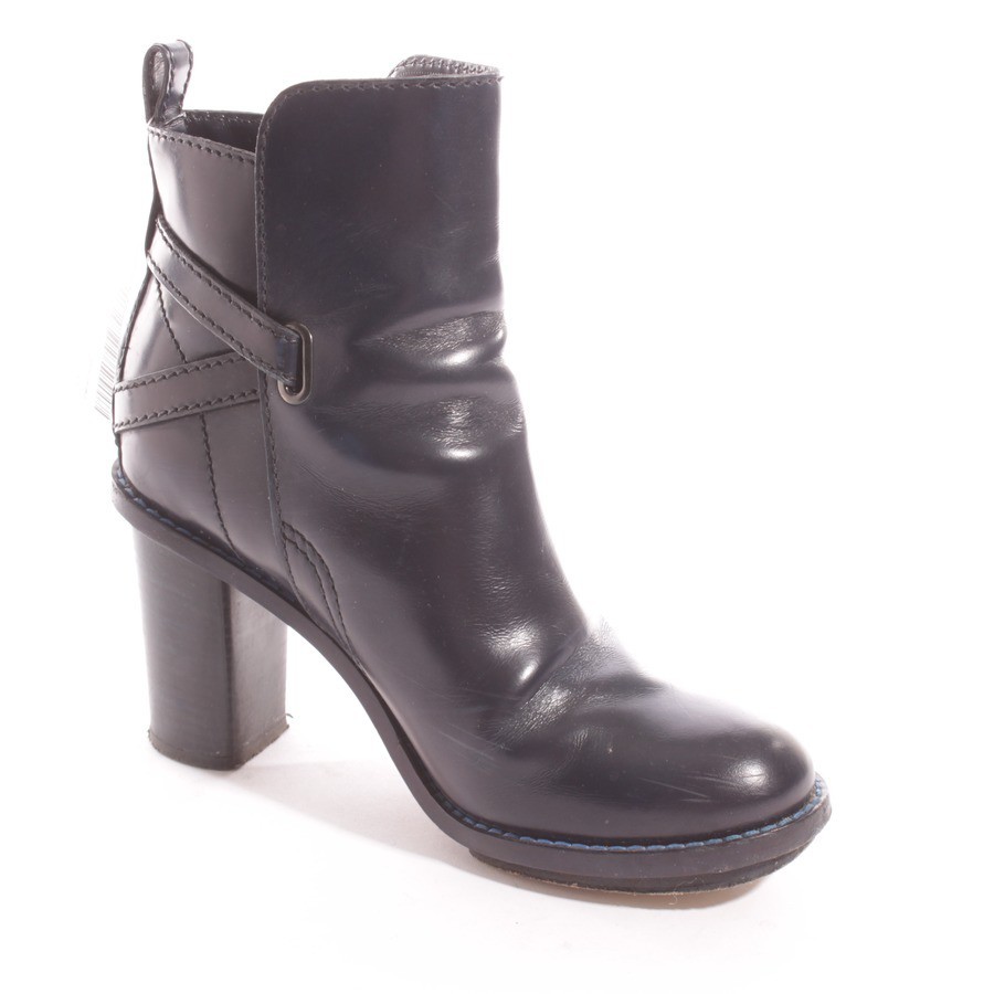 Acne botas botines gr. d 41 azul zapatos señora botas Acne de cuero tacón alto Leather 772f3d Acne botas botines gr. d 41 azul zapatos señora botas Acne de cuero tacón alto Leather 772f3d