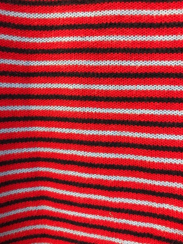 Ivy Crew Mens M Polo Shirt Red Striped Cotton Short Sleeve - Picture 4 of 10