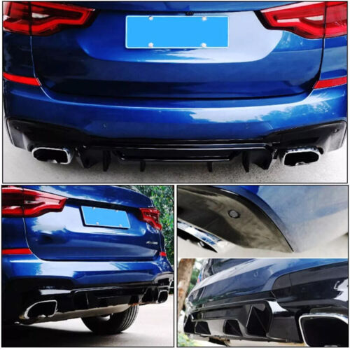 Rear Diffuser Bumper Lip Gloss Black For 2018 - 2021 BMW G01 X3 M40i M-Sport US - Picture 4 of 13