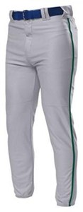 NEW A4 PRO STYLE OPEN BOTTOM ADULT BASEBALL PANT GRAY W/FOREST GREEN PIPING NEW A4 PRO STYLE OPEN BOTTOM ADULT BASEBALL PANT GRAY W/FOREST GREEN PIPING
