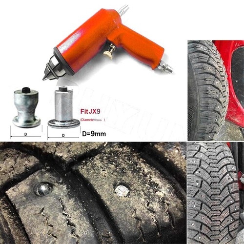 Pneumatic Air Gun Car Snow Wheel Tire Screw Stud Installation Tool w/ Nail Box - Picture 14 of 18