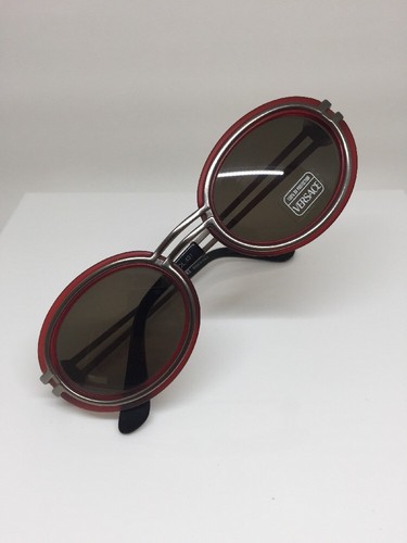 Rare Vintage GIANNI VERSACE S 28 Sunglasses MOD. S28 C. 431 Burgundy & Gunmetal - Picture 4 of 12