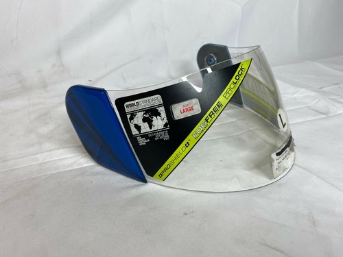 NEW Icon # 0101-8989 Helmet ALGT Primary Pro Shield - Blue, Large - Picture 3 of 4