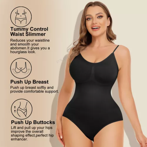 Bauchkontrolle Bodysuit Slip Sculpting Shaper Tank Top Bodys Snatched Waist - Bild 6 von 66
