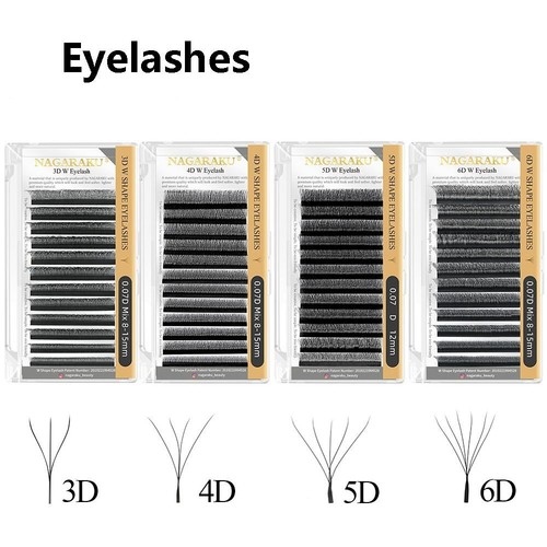 Natural Bloom Lash Premade Fans Volume Eyelashes Women Beauty