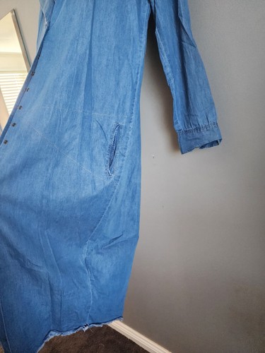 One Teaspoon Button Down Oversized Soft Denim Jacket Size S Women's - Picture 10 of 14
