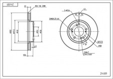 HART TARCZE III 2x BREMSSCHEIBEN Ø 282 innenbelüftet für Honda Prelude V