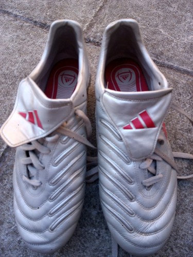 RARE Adidas Predator Pulse Silver 2004 Soft Ground Stud Football Boots SizeUK11 - Bild 2 von 4