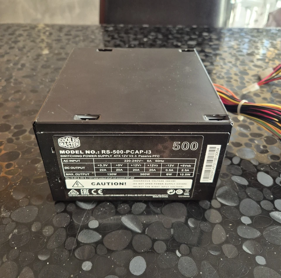 COOLER MASTER RS-500-PCAP-I3 ALIMENTATORE 500W ATX PC DESKTOP - NERO - Immagine 2 di 4