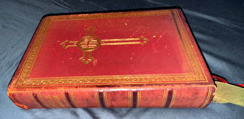 ANTIQUE 1920 MISSALE ROMANUM LATIN PULPIT BOOK BENZIGER BROTHERS INC. PUBLISHERS - Picture 13 of 13