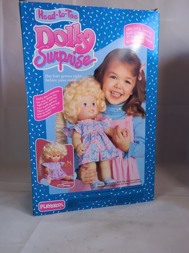 NUEVO DE COLECCIÓN PLAYSKOOL 1990 MUÑECA SORPRESA DOLLY CABEZA A PIES  - Imagen 8 de 8