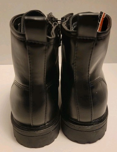 Wonder Nation Kleinkind Mädchen Kampfstiefel seitlicher Reißverschluss Schnürung schwarz NEU - Bild 3 von 6