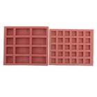 2 Pcs Minitaur Ziegelform Miniatur Zementbackschimmel Tischdekoration Aus Sand