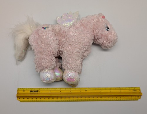 GANZ Webkinz Pink Iridescent Pegasus (flaw) HM068 & Pink Pony HM117 - NO CODES - Bild 24 von 24