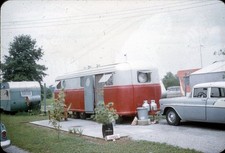 Vintage 35mm Slide Vintage Travel Trailer Park Vtg Trailer Vintage Car 1950s 03
