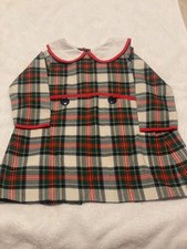 The Beaufort Bonnet Company Girls  Holiday Plaid Dress - 3T