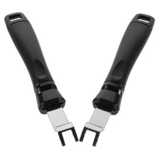 2 PCS BBQ Platter Grill Grate Lifter Tool Plate Remover Handle Lifting