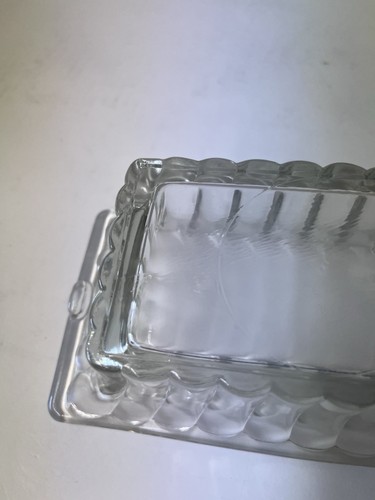 Vintage Clear Ribbed Glass Rectangular Relish Dish Planter 7.75 x 4 inches - Picture 6 of 11