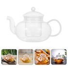  Tea Pots for Loose with Infuser Glass Stovetop Teapot Clear Small