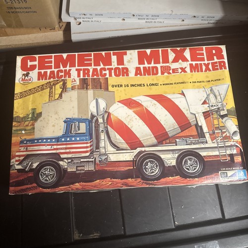 Vintage Ertl Mack DM800 Rex Mischer Beton Zement Nachbau Modellbausatz 1-0853 - Bild 2 von 24