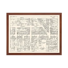 Old Map of Perth Amboy, NJ 1947 - Vintage Perth Amboy New Je