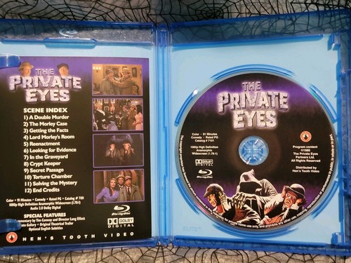 The Private Eyes 1980 Blu-ray Widescreen Don Knotts Tim Conway Horror Comedy - Picture 3 of 3