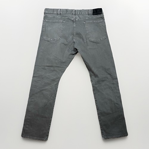 Polo Ralph Lauren Varick Slim Straight Jeans Mens 38x30 Green Grey Denim Button - Picture 2 of 9