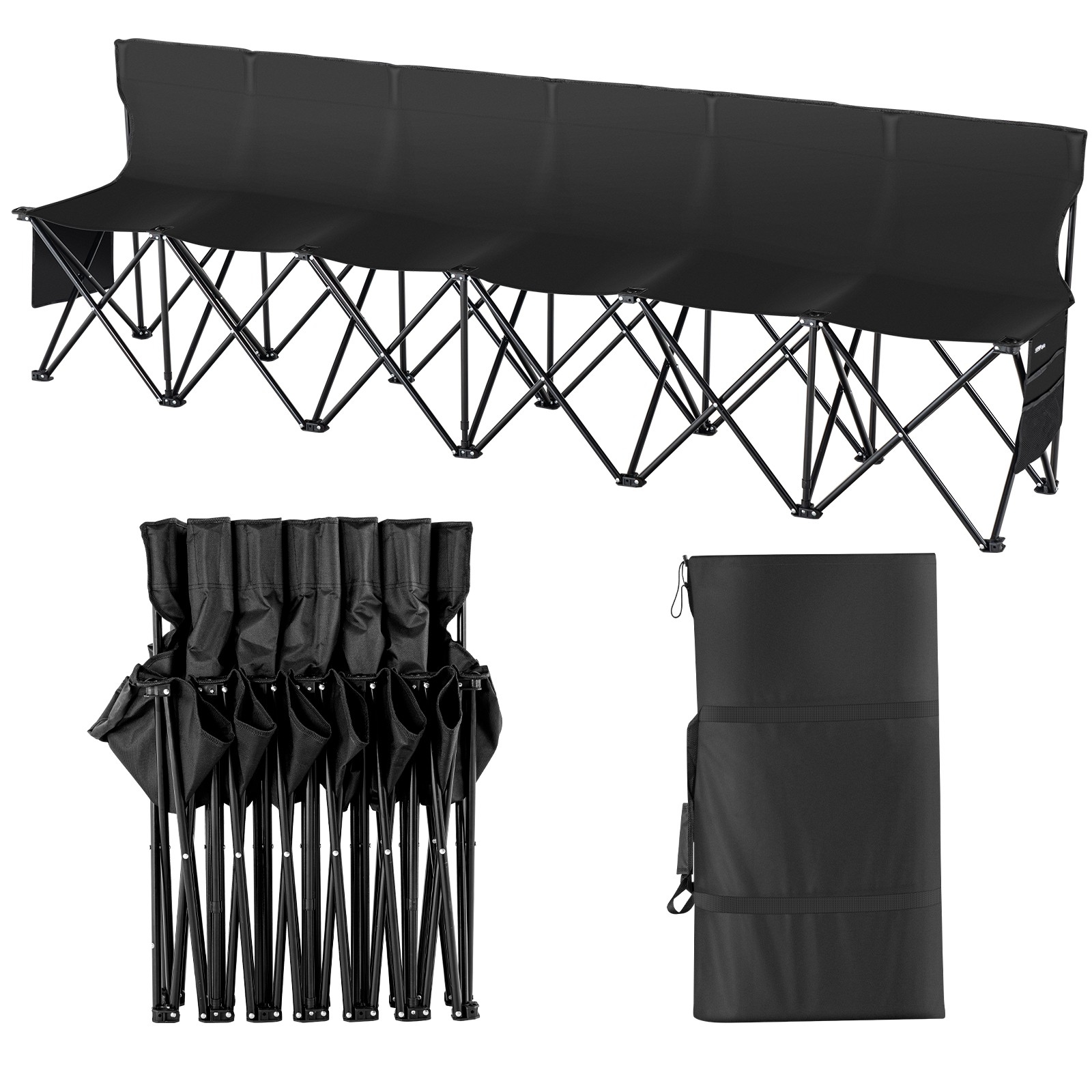 Chaise de camping 6 places VEVOR portable pour pique-nique