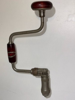 Vintage Dunlap Ratchet Ratcheting Hand Drill Bit Auger Brace (A8)