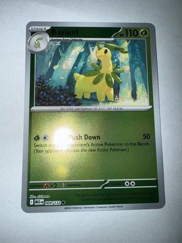 Bayleef 009/132 - Reverse Holo - Pokémon TCG: Mega Evolution - NM - Picture 2 of 3