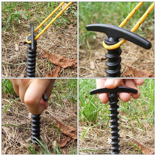 12 Pcs Tent Pegs Travel Heavy Duty Stakes Nails Outdoor Camping Trip Snow - Picture 11 of 12