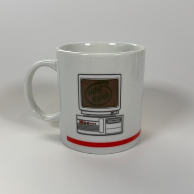 Intel Inside Heat Activated Changing Coffee Mug Retro Desktop Computer Tech Nerd