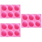  3 stücke 6-cavity macaron silikonformen kuchen dekorieren werkzeuge diy