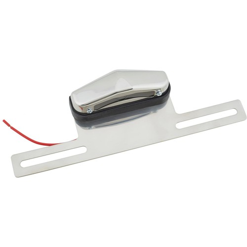 Universal License Plate Bracket w/ Light, Stainless Steel - Bild 5 von 10