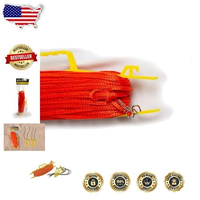 Tandem Volleyball Court Lines 30ft Orange Heavy Duty Plastic Boundary Stakes