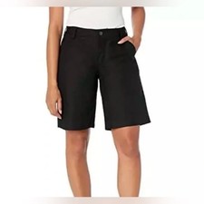 CARHARTT ~ New! NWT Women's 8 ~ Black LOOSE RUGGED FLEX FIT Canvas Shorts c10