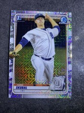 2020 Tarik Skubal 1st Bowman Chrome, RC, Mojo Refractor #BCP-108 Detroit Tigers
